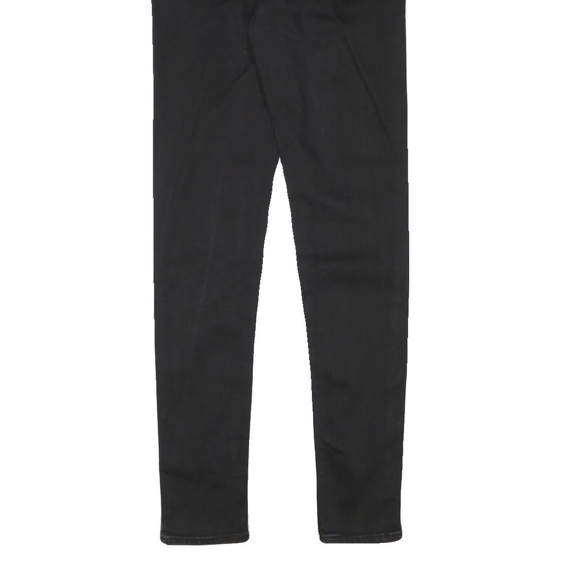 LEVI'S Womens Slim Black Denim Skinny Jeans Cotton Blend W25 L31 Stylish Fit