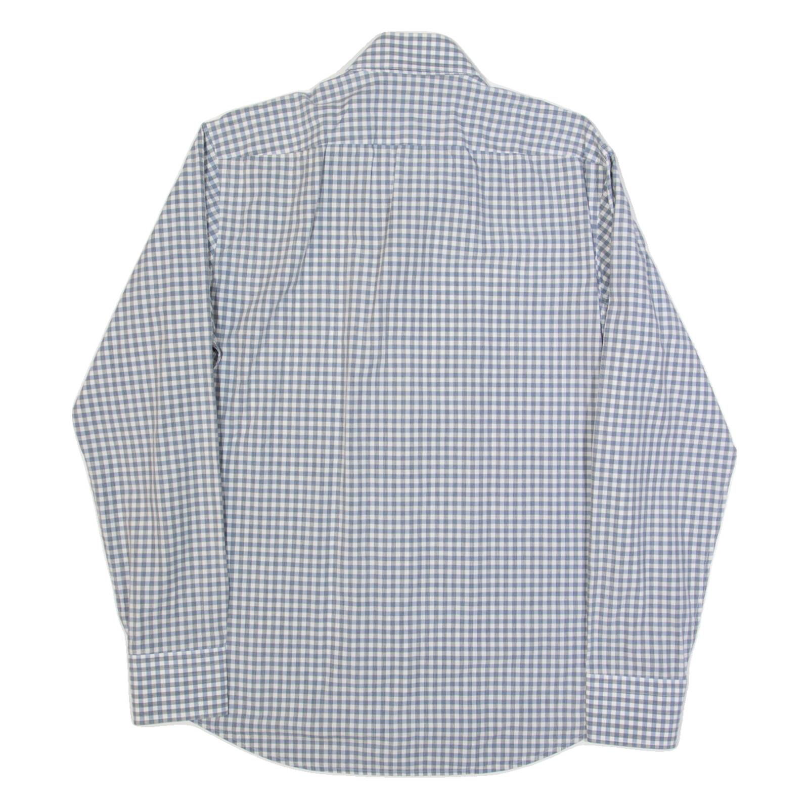 BOSS HUGO BOSS Mens Shirt Grey Check Long Sleeve M