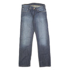 LEVI'S 514 Mens Jeans Blue Slim Straight Denim Medium W31 L30 Zip Cotton