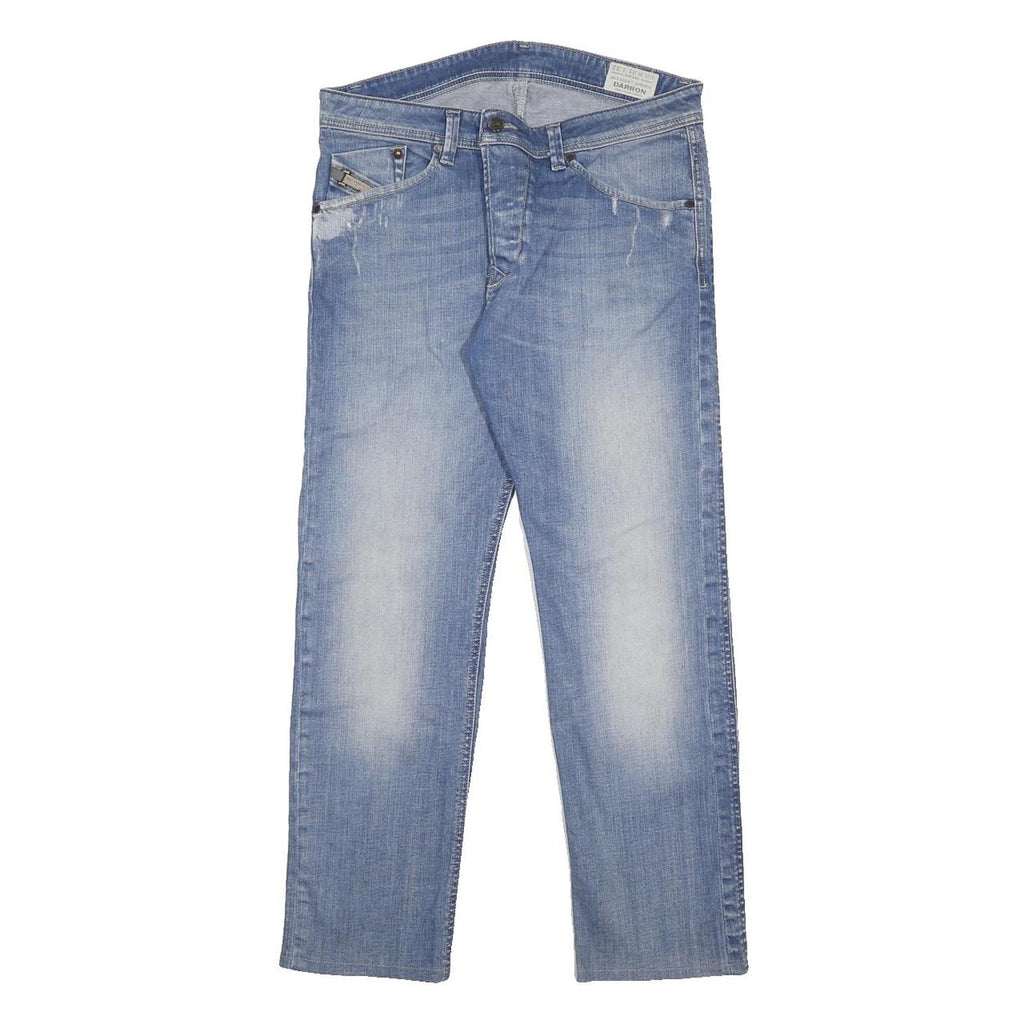 DIESEL Mens Jeans Blue Slim Straight Denim Light W31 L27 Button Closure