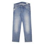 DIESEL Mens Jeans Blue Slim Straight Denim Light W31 L27 Button Closure