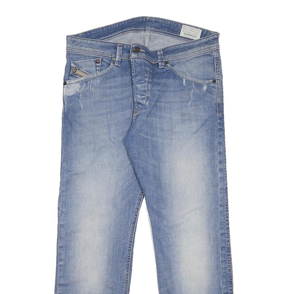 DIESEL Mens Jeans Blue Slim Straight Denim Light W31 L27 Button Closure