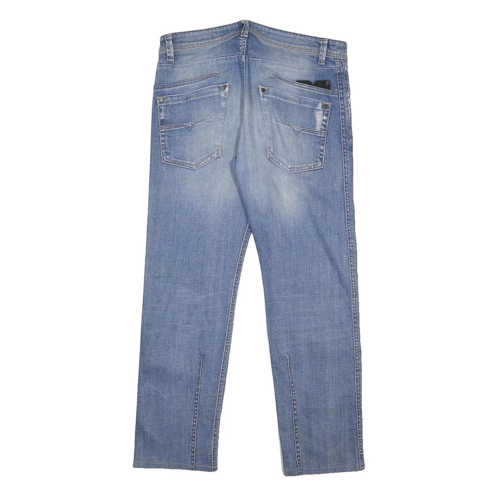 DIESEL Mens Jeans Blue Slim Straight Denim Light W31 L27 Button Closure