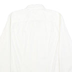 HILFIGER DENIM Mens White Shirt S Cotton Blend Classic Long Sleeve Button Collar