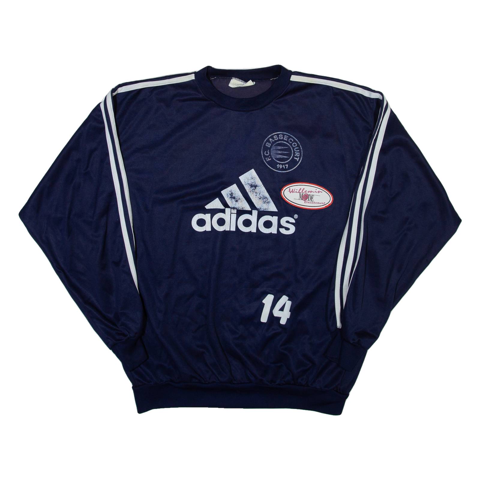 ADIDAS FC Bassecourt Mens Sweatshirt Blue L