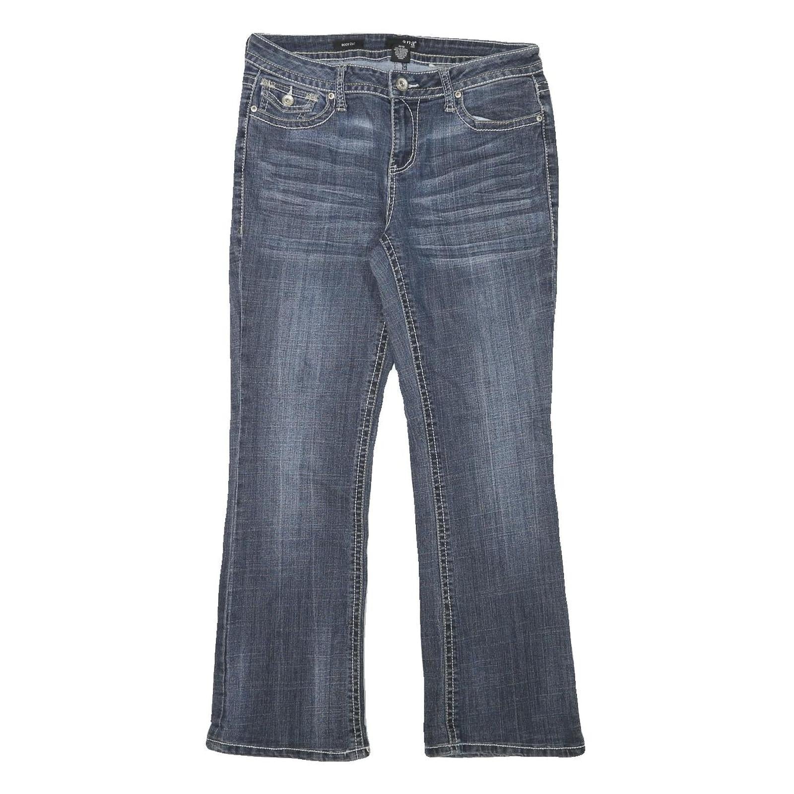 ANA Womens Jeans Blue Regular Bootcut Denim Medium W30 L28 Stylish Comfort Fit