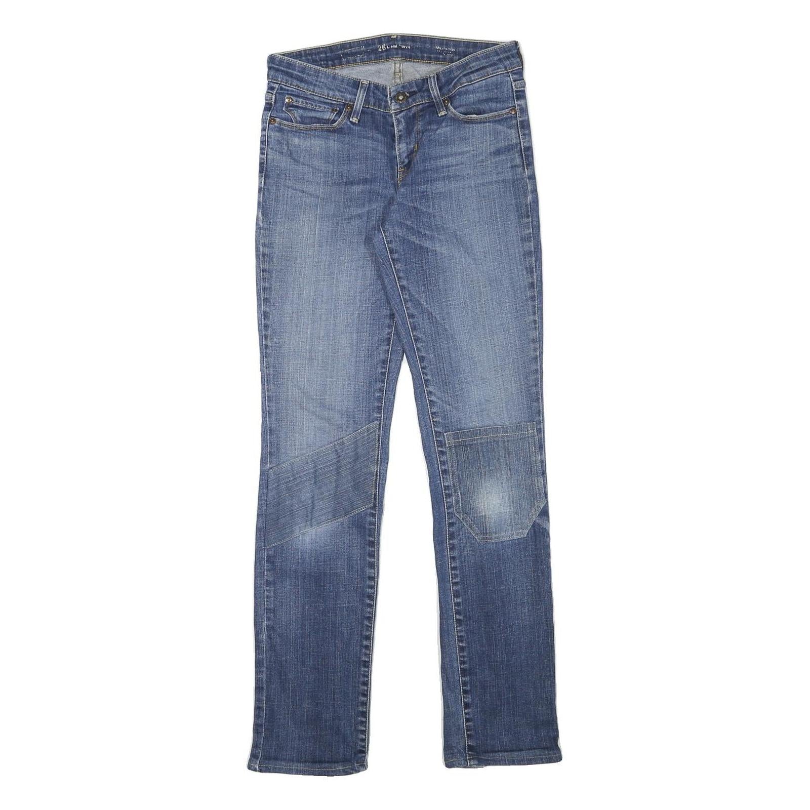 LEVI'S Womens Jeans Blue Slim Skinny Denim Medium W26 L29 Stretch Cotton Blend