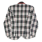 MELISSA Womens Black & White & Red Checked Blazer Jacket UK 10 Polyester Blend