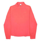 THE NORTH FACE Womens Coral Pink Fleece Jacket S Zip Outdoor Activewear