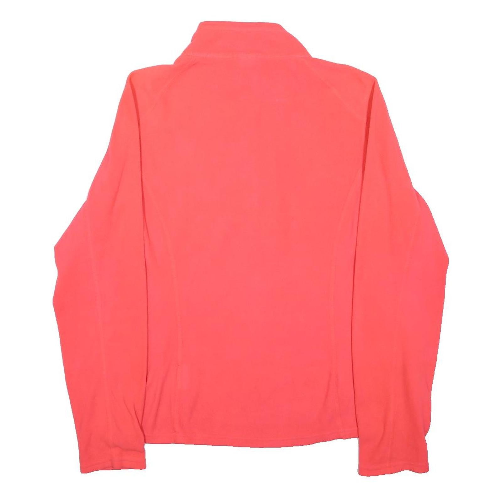 THE NORTH FACE Womens Coral Pink Fleece Jacket S Zip Outdoor Activewear