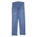 WRANGLER Mens Blue Regular Straight Denim Medium W35 L36 Classic Zip Cotton