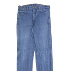 WRANGLER Mens Blue Regular Straight Denim Medium W35 L36 Classic Zip Cotton