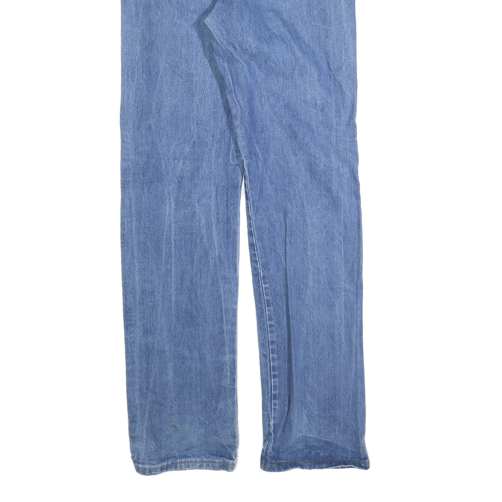 WRANGLER Mens Blue Regular Straight Denim Medium W35 L36 Classic Zip Cotton