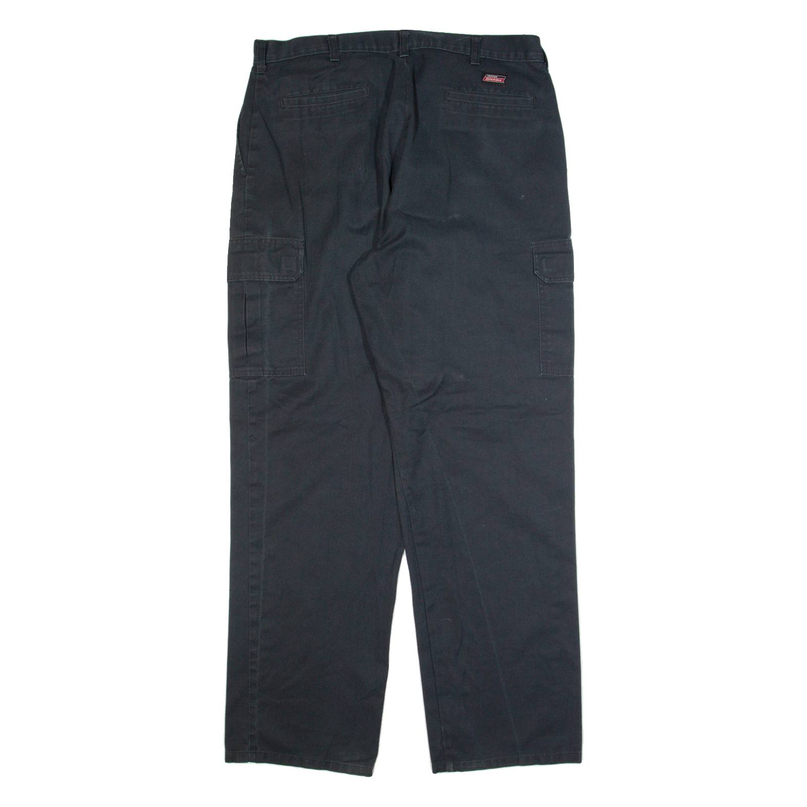 DICKIES Cargo Workwear Mens Trousers Black Regular Straight W38 L34
