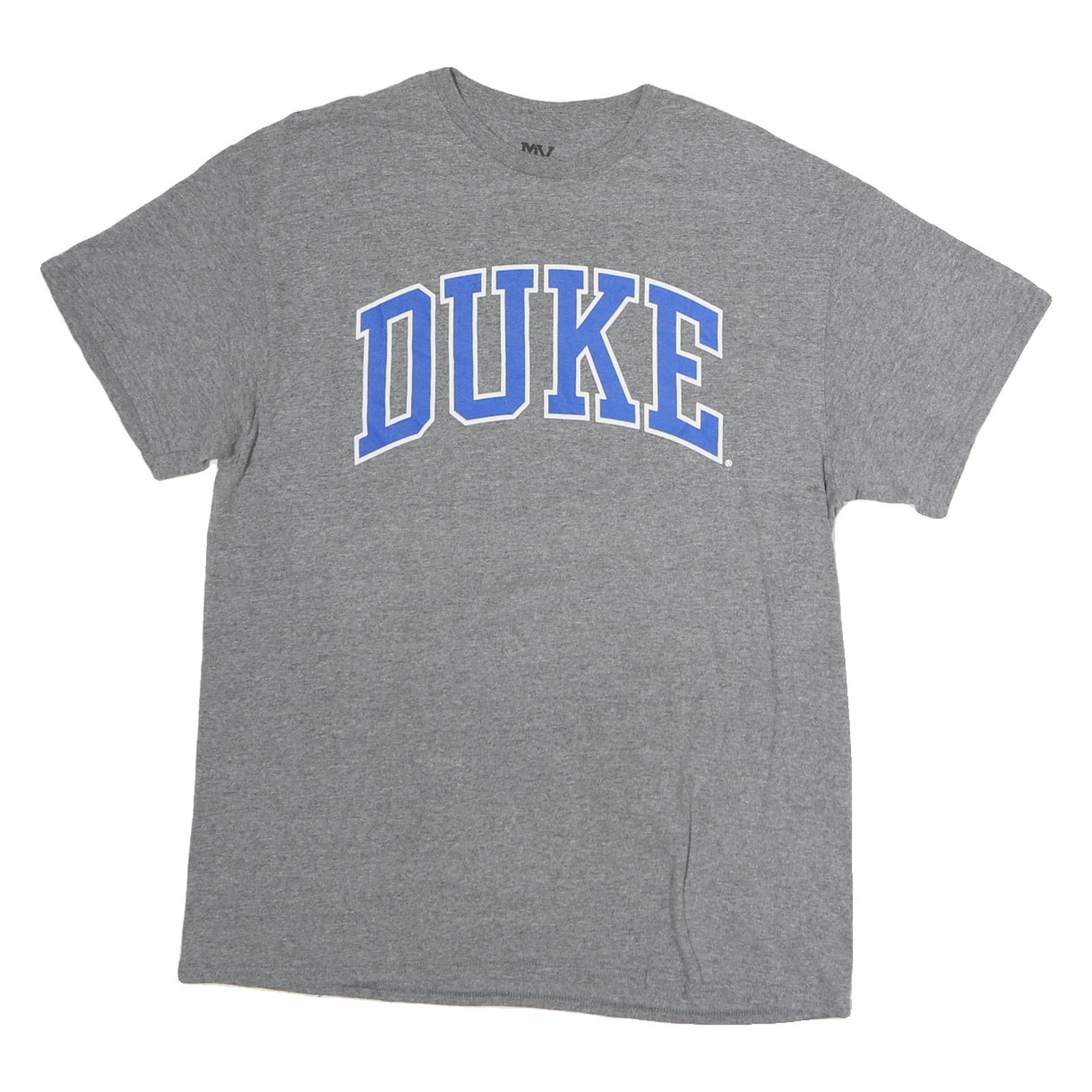 MV SPORT Mens Grey Duke Graphic T-Shirt M Short Sleeve Crew Neck Cotton