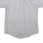 RED KAP Mens Grey & Blue Work Shirt M Button Down Cotton Blend Casual