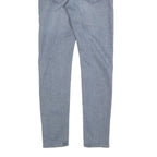 LEVI'S Mens Slim Blue Denim Jeans W32 L32 Classic Zip Pocket Detail