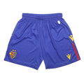 MACRON Mens Shorts Blue FC Basel Casual M W26 Team Logo Sports Gymwear