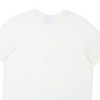 ADIDAS Mens White Graphic T-Shirt XL Short Sleeve Round Neck Cotton Blend