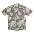 COOKE STREET Mens Green & Beige Hawaiian Shirt S Cotton Short Sleeve Tropical