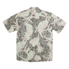 COOKE STREET Mens Green & Beige Hawaiian Shirt S Cotton Short Sleeve Tropical