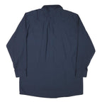 CINTAS Mens Navy Blue Work Shirt XL Long Sleeve Button Closure Cotton Blend