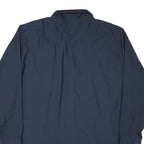 CINTAS Mens Navy Blue Work Shirt XL Long Sleeve Button Closure Cotton Blend