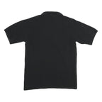 Mens Black Plain NEC Electronics Inc. Short Sleeve Polo Shirt M Cotton Blend