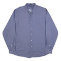 TOMMY HILFIGER Mens Blue Cotton Shirt XL Classic Button Long Sleeve