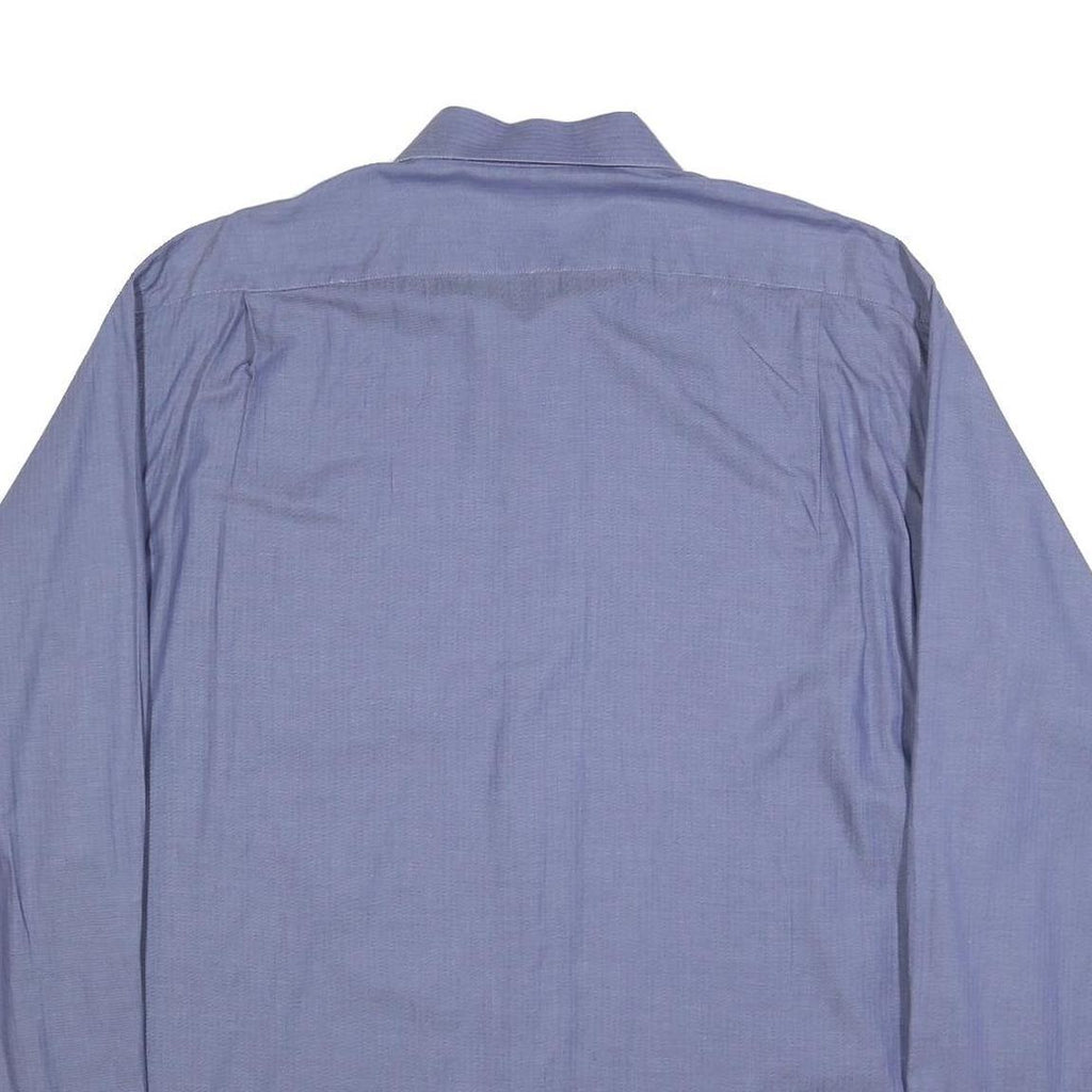 TOMMY HILFIGER Mens Blue Cotton Shirt XL Classic Button Long Sleeve