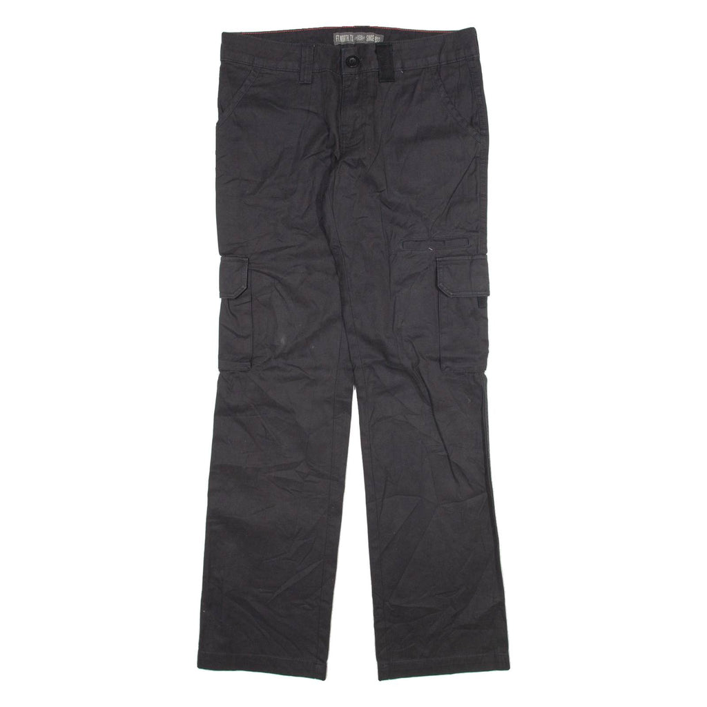 DICKIES Cargo Mens Trousers Black Relaxed Straight W31 L32