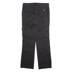 DICKIES Cargo Mens Trousers Black Relaxed Straight W31 L32
