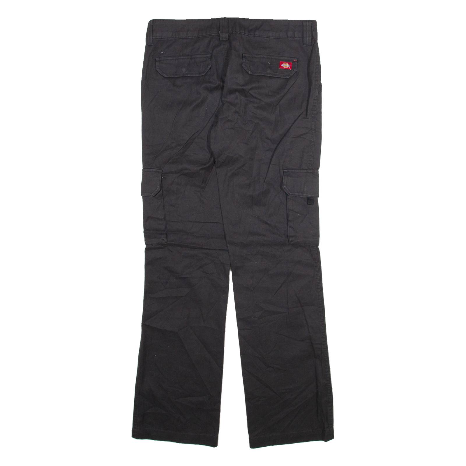 DICKIES Cargo Mens Trousers Black Relaxed Straight W31 L32