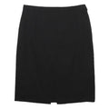 BURBERRY Womens Black Pencil Knee Length Woven Skirt UK 12 Classic Formal