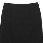 BURBERRY Womens Black Pencil Knee Length Woven Skirt UK 12 Classic Formal