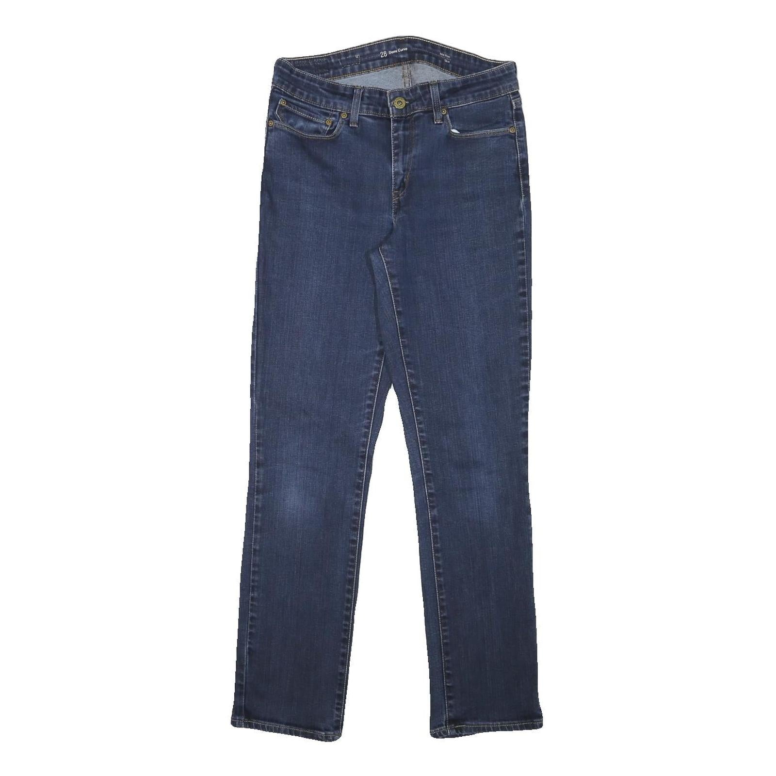 LEVI'S Womens Jeans Blue Slim Skinny Denim Medium W26 L27 Stretch Zip Fastening