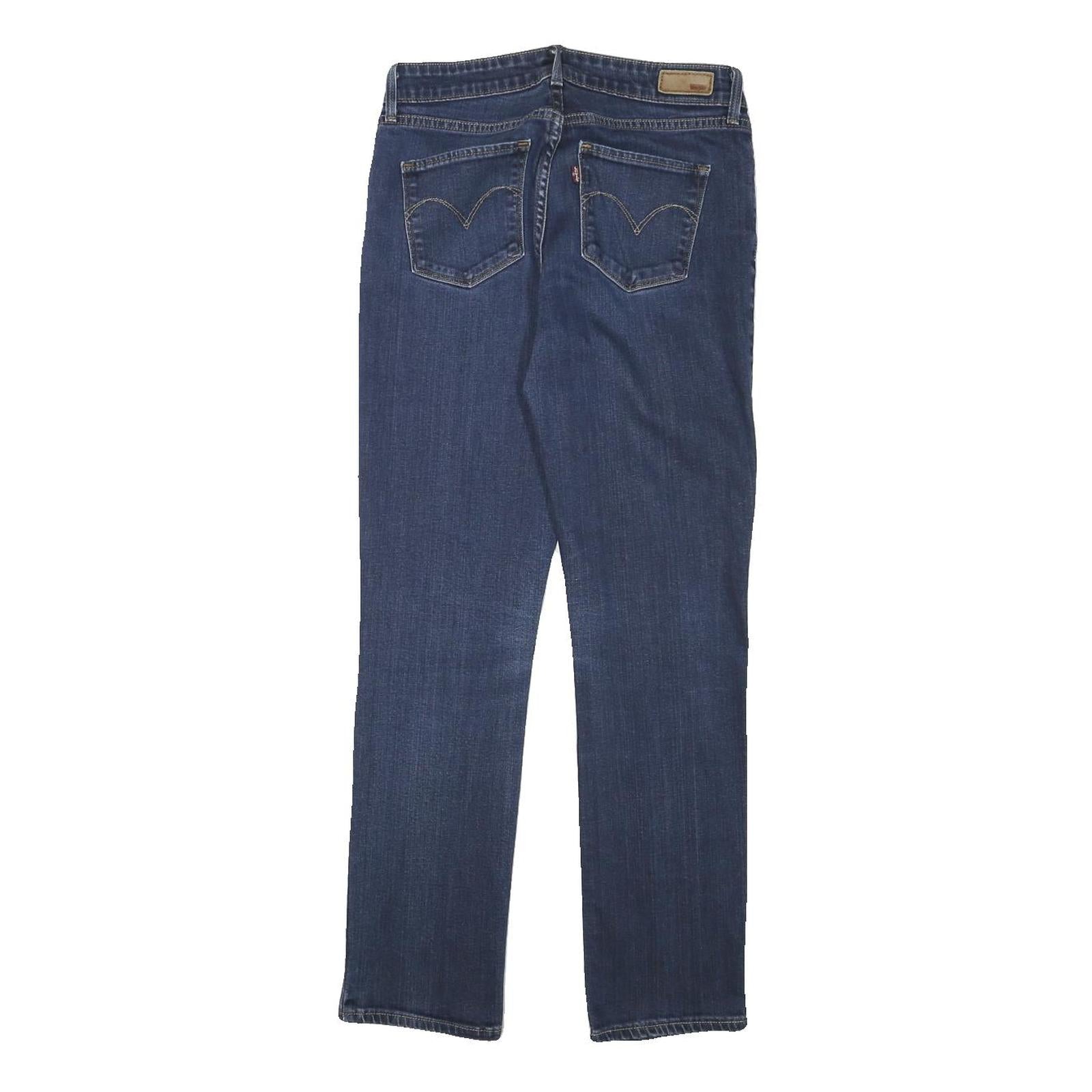 LEVI'S Womens Jeans Blue Slim Skinny Denim Medium W26 L27 Stretch Zip Fastening