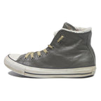 CONVERSE Womens Leather Casual High Top Boots Grey UK 4.5 Winter Lined