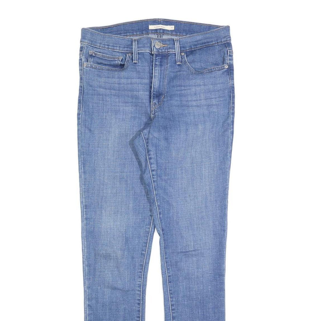 LEVI'S Womens Slim Blue Denim Jeans Cotton Blend W30 L32 Classic Zip Fastening