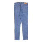LEVI'S Womens Slim Blue Denim Jeans Cotton Blend W30 L32 Classic Zip Fastening