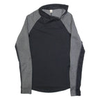 ADIDAS Activewear Womens Sweatshirt Black 1/4 Zip XS