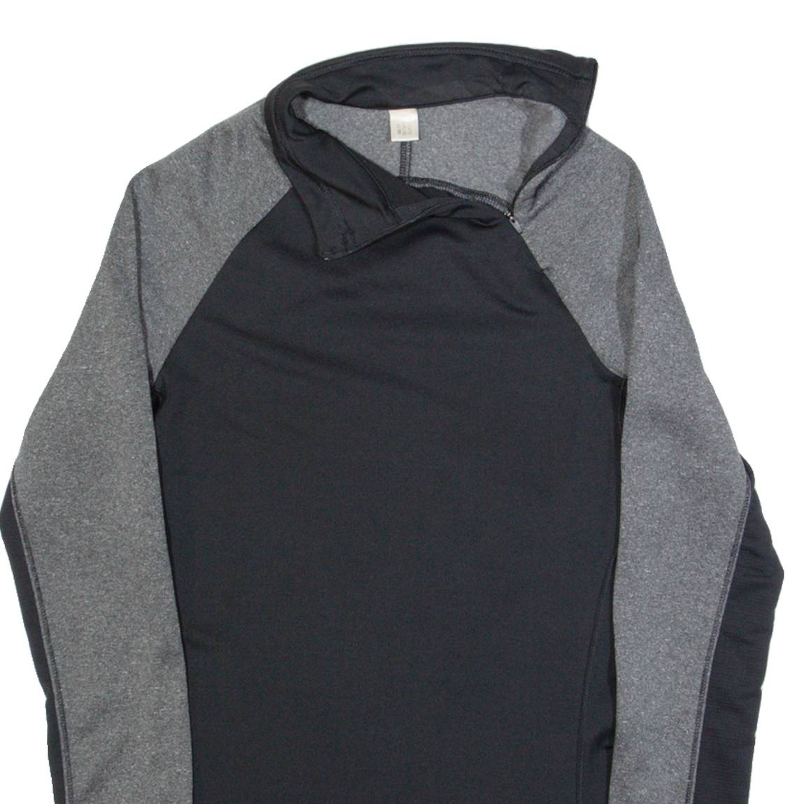 ADIDAS Activewear Womens Sweatshirt Black 1/4 Zip XS