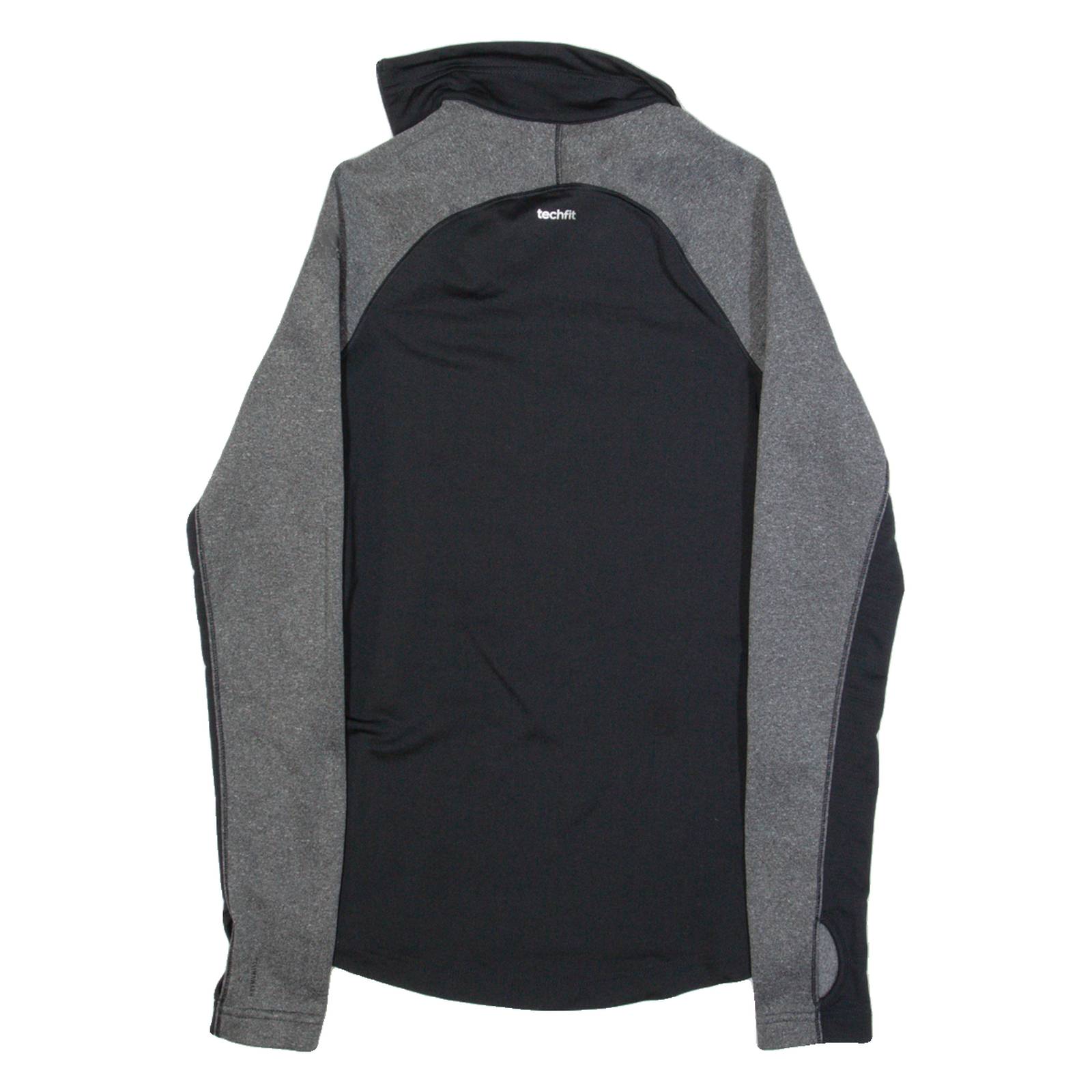 ADIDAS Activewear Womens Sweatshirt Black 1/4 Zip XS