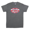 MLB Mens Grey Property Of Angels Graphic T-Shirt M Short Sleeve Crew Neck