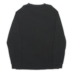 POLO RALPH LAUREN Mens Black Jumper Plain Crew Neck Basic Knit M Cotton Cotton