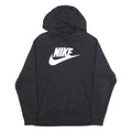 NIKE Mens Black Pullover Hoodie XL Classic Logo Sweatshirt