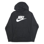 NIKE Mens Black Pullover Hoodie XL Classic Logo Sweatshirt