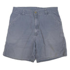 CARHARTT Mens Shorts Blue Casual Plain M W34 Cotton Blend Comfortable Relaxed