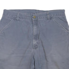 CARHARTT Mens Shorts Blue Casual Plain M W34 Cotton Blend Comfortable Relaxed