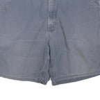 CARHARTT Mens Shorts Blue Casual Plain M W34 Cotton Blend Comfortable Relaxed